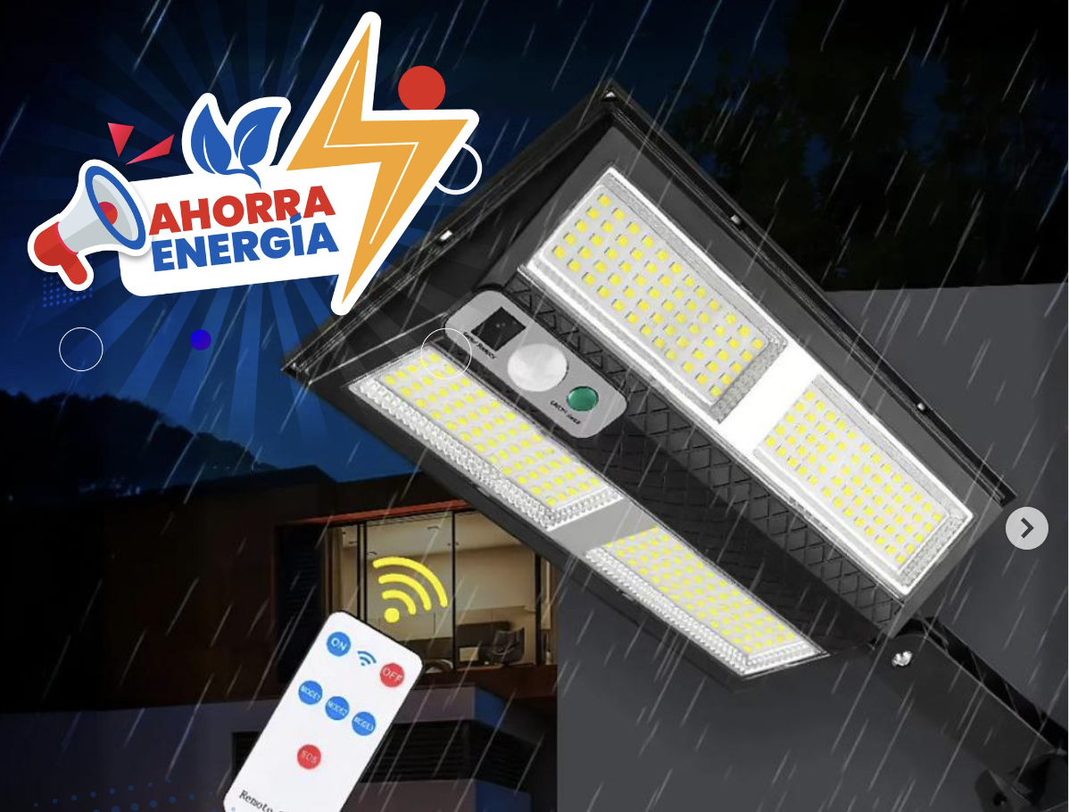 Miniatura 2 de Reflector 4led Para Exterior Con Panel